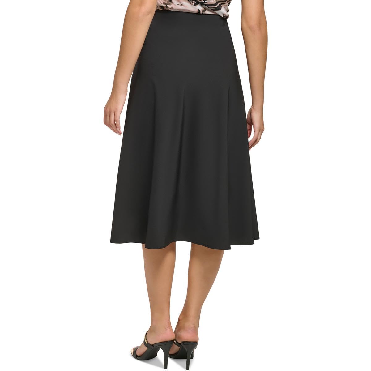 DKNY Women's Casual Stretchy Pullon Skirt, Black