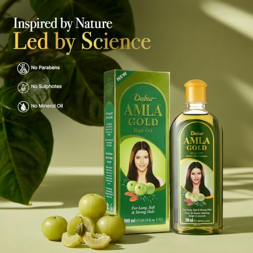 Vatika Naturals Amla Hair Oil – Pure Amla Hair Oil for Hair Growth, 300ml