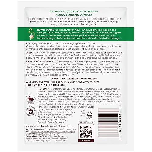 Palmer's Amino Bonding Hair Mask, Intense Conditioning Masque (2.1oz)