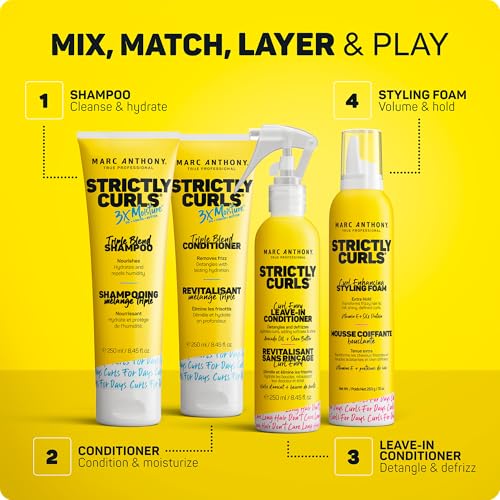 Marc Anthony Strictly Curls, Defining Curl Styling Mousse Foam - Curly Hair
