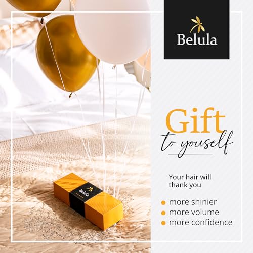 Belula 100% Boar Bristle Hair Brush Set, Medium, for Thin and Fine Hair
