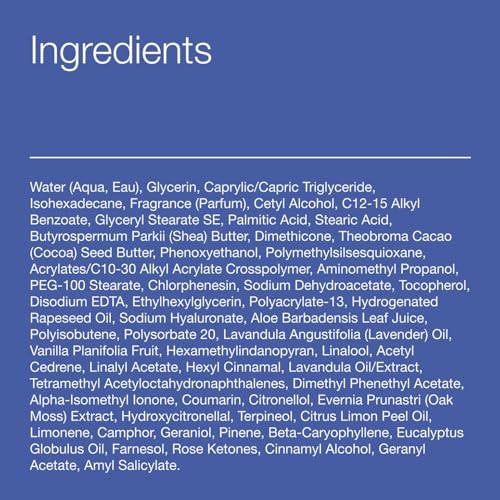 Bath & Body Works Lavender Vanilla Aromatherapy Body Cream, Ultimate Hydration Moisturizer with Shea Butter & Hyaluronic Acid for Dry Skin, 8 fl oz - 1 Pack