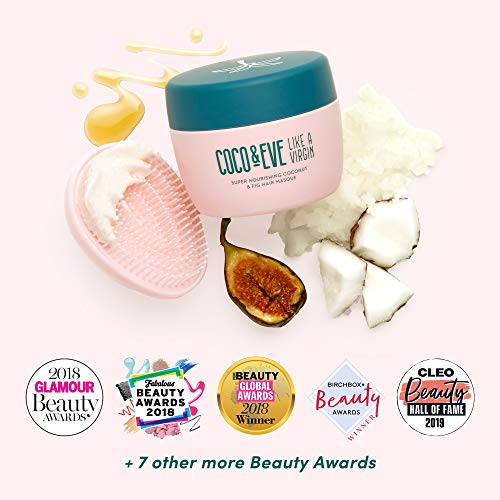 Coco & Eve Like a Virgin Hair Masque - Coconut & Fig Hair Mask for Dry Damaged hair with Shea Butter & Argan Oil for Hair Repair & Hydration | Deep Conditioning Mask Hair Treatment (212 ml)