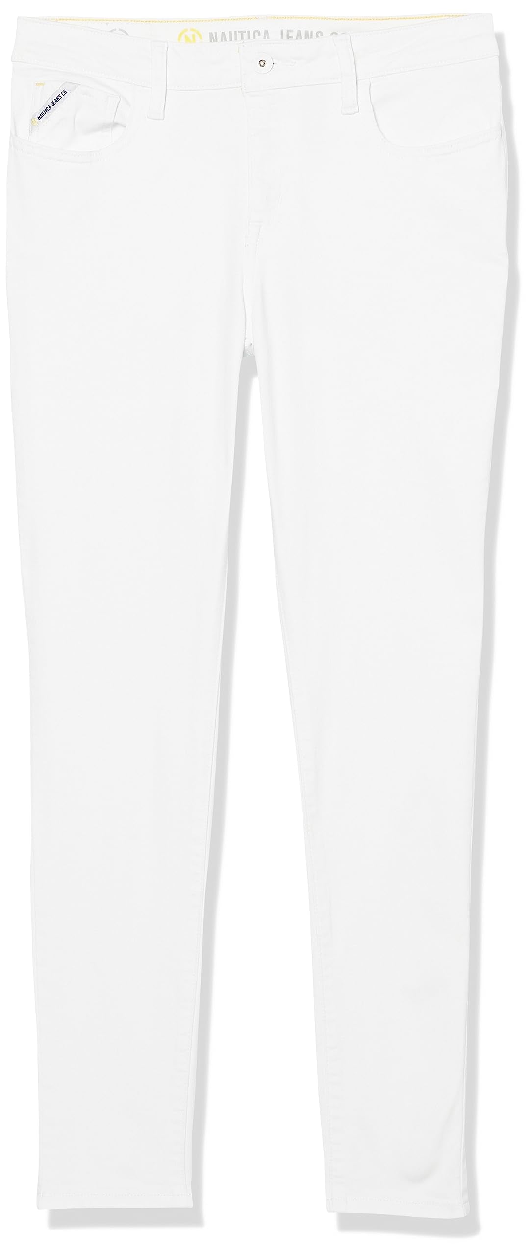 Nautica Women's Jeans Co. Mid-Rise Skinny Denim, Optic White Wash