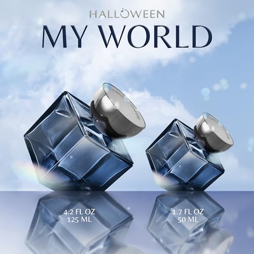 Halloween My World Eau de Parfum for Men, Woody Aromatic Perfume, 4.2 Fl Oz