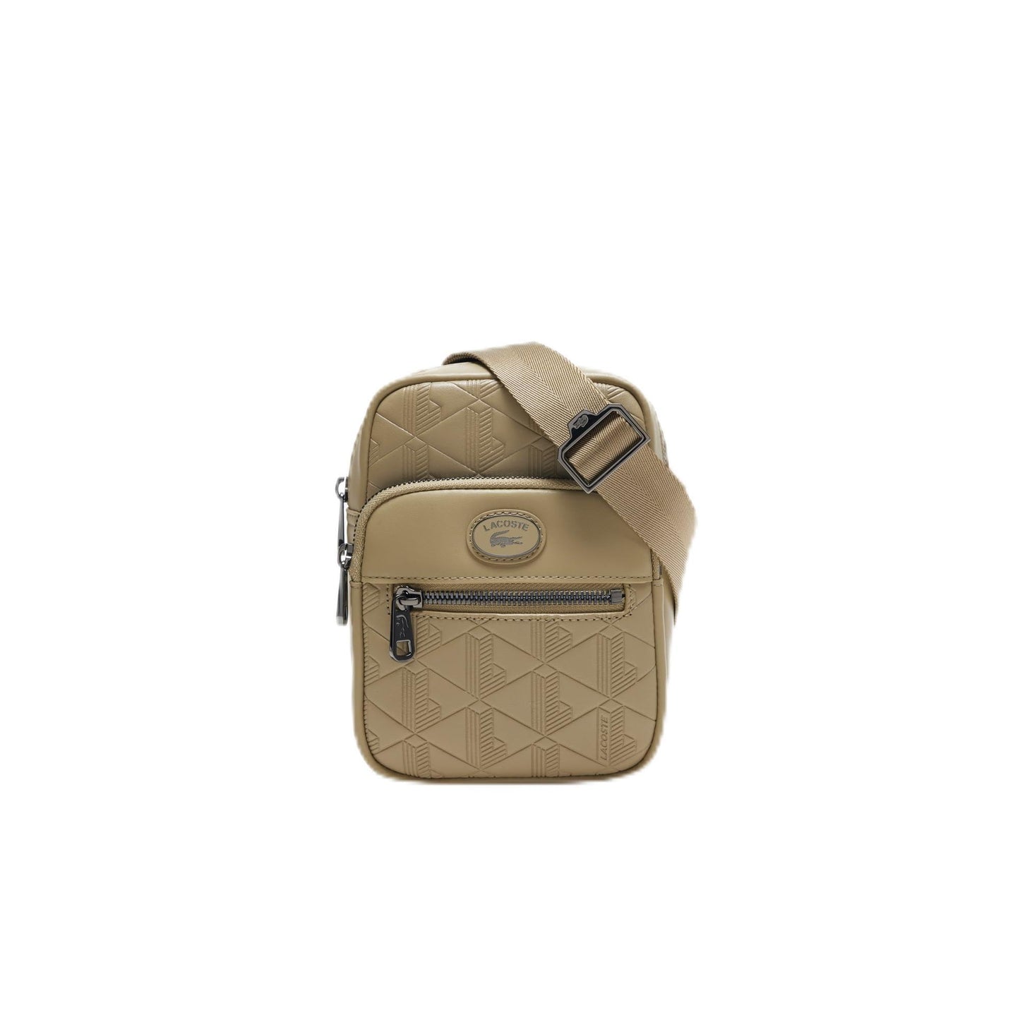 Lacoste Men's Small Crossover Bag, Pink Madras/Bear Cub-Navy Blue-Archipelago-Antirrhinum-Camouflage, One
