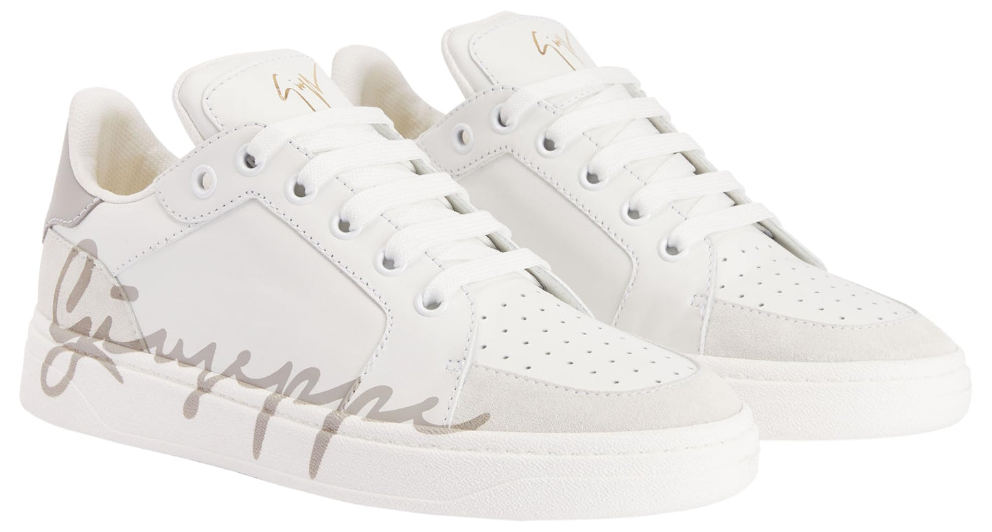 Giuseppe Zanotti, Gz94 Leather Low Top Sneakers, 7, White