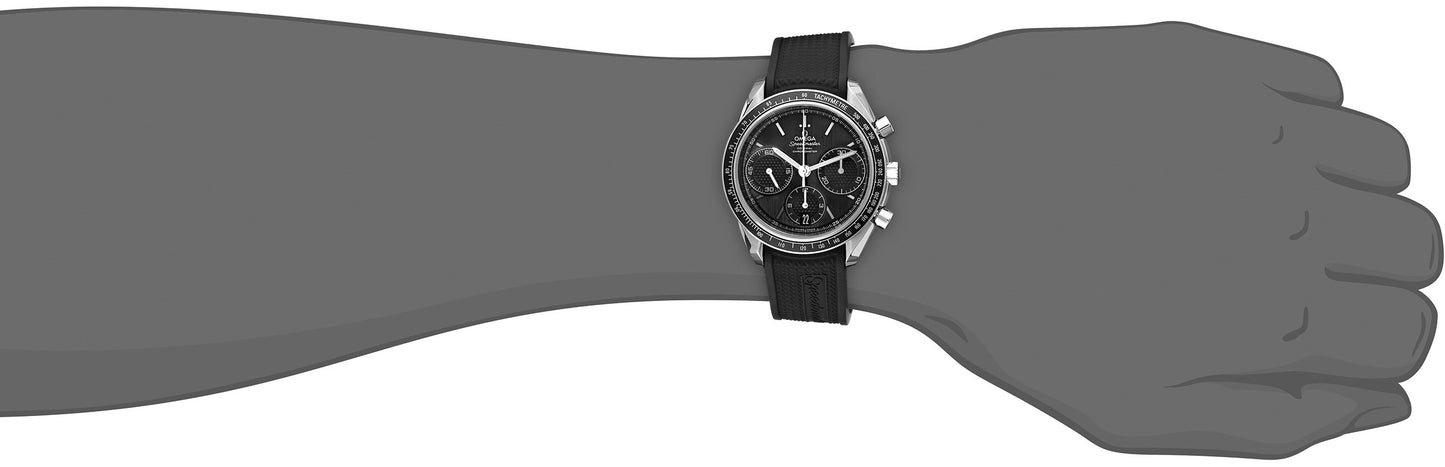 Omega Men's 32632405001001 Speed Master Analog Display Automatic Self Wind Black Watch