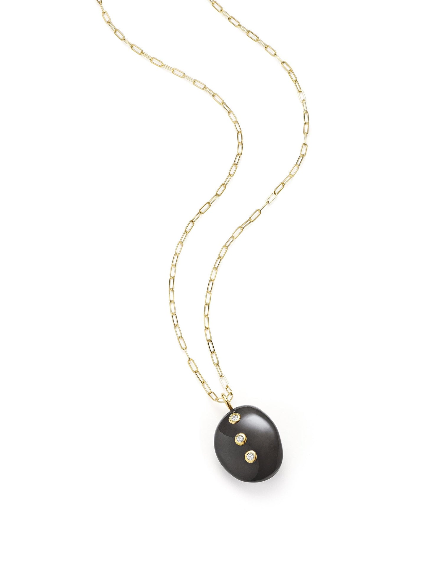 Starburst Black Onyx Necklace, OS, Gold Vermeil
