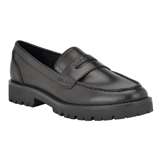 Calvin Klein Women's Frenza Loafer, Black 001, 8