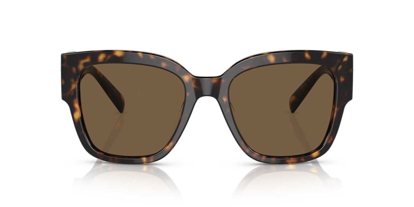 Versace VE 4437U 108/73 Havana Plastic Square Sunglasses Brown Lens