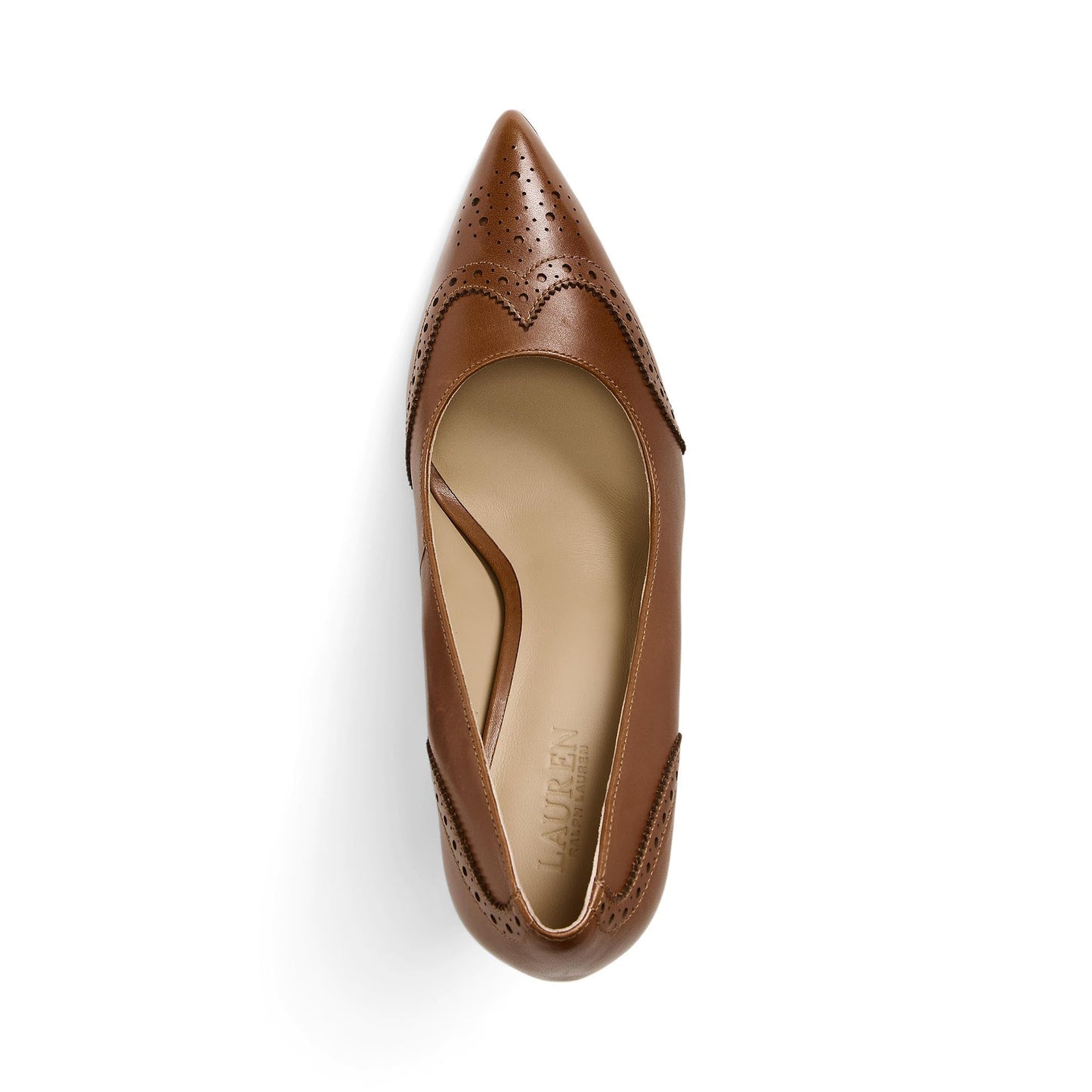 Lauren Ralph Lauren Lynden Pump Deep Saddle Tan 6.5 B (M)