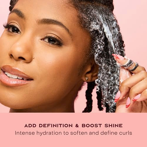 Shea Moisture Curl Enhancing Smoothie Hair Cream for Thick, Curly Hair Coconut and Hibiscus Sulfate Free and Paraben Free Curl Cream 20 oz