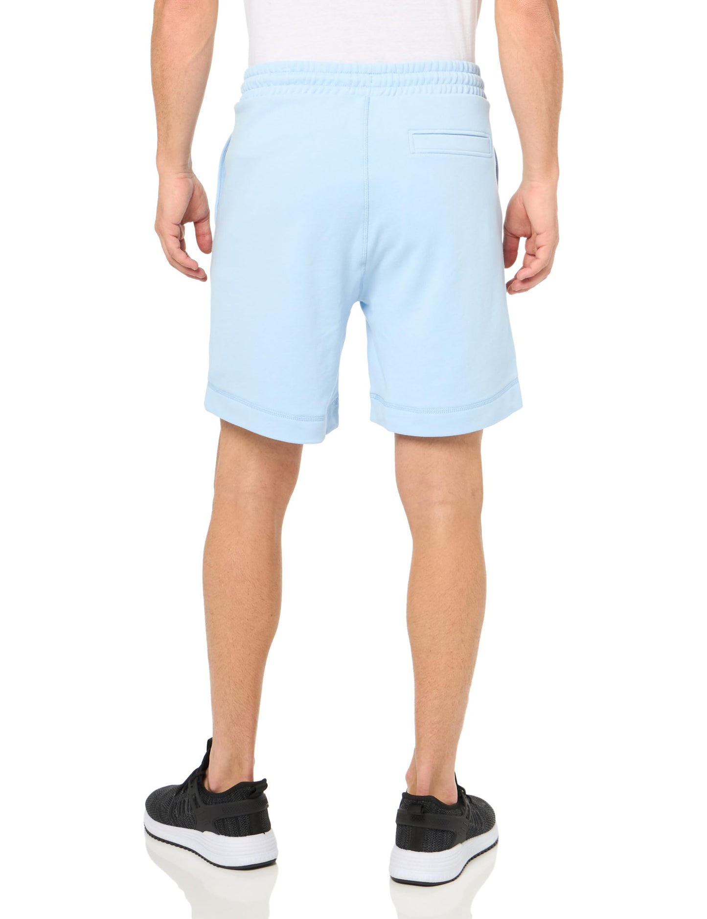 BOSS Tonal Logo Soft French Terry Shorts Chambray Blue