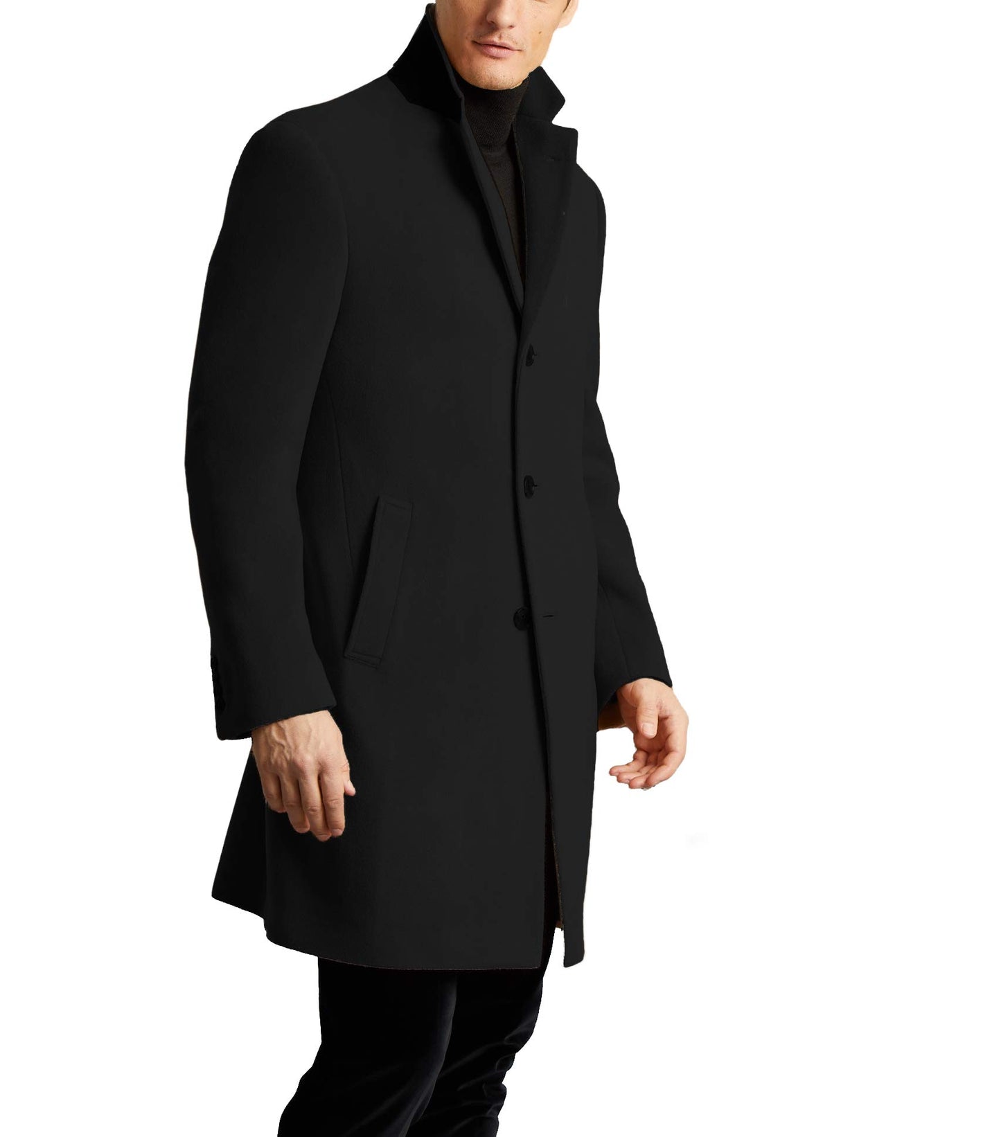 Tommy Hilfiger Men's All Weather Top Coat, Black, 40S
