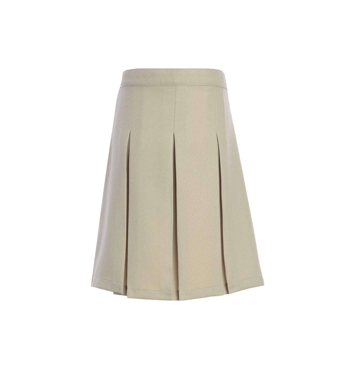 Tommy Hilfiger Girls Adjustable Solid Box Classic Pleat Skirt US 16, Khaki