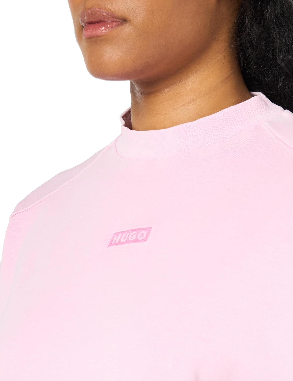 HUGO Box Logo Adjustable Waist Sweatshirt lilac pink Medium
