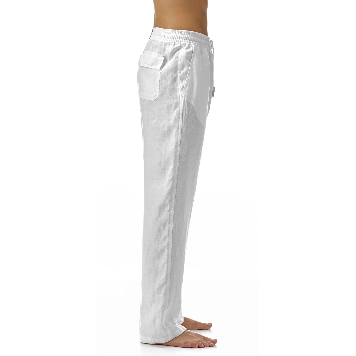 Vilebrequin Men Linen Pants Solid, L, White