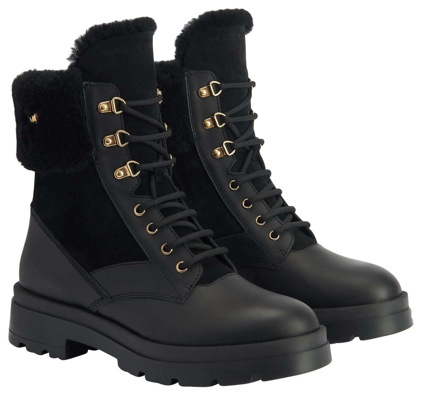 Giuseppe Zanotti, Jaure Leather Boots, 11.5, Black