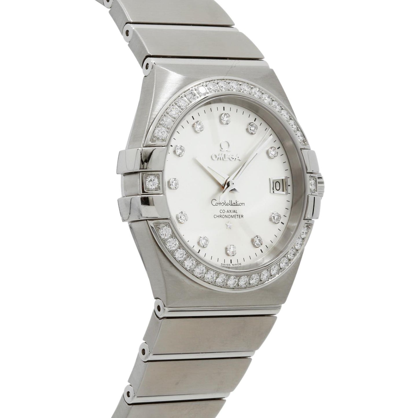 OMEGA Women's Constellation 35mm Steel Bracelet & Case Automatic Analog Watch 123.15.35.20.52.001