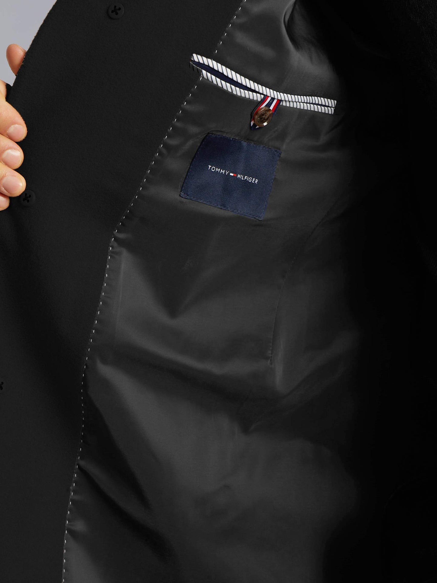 Tommy Hilfiger Men's All Weather Top Coat, Black, 40S