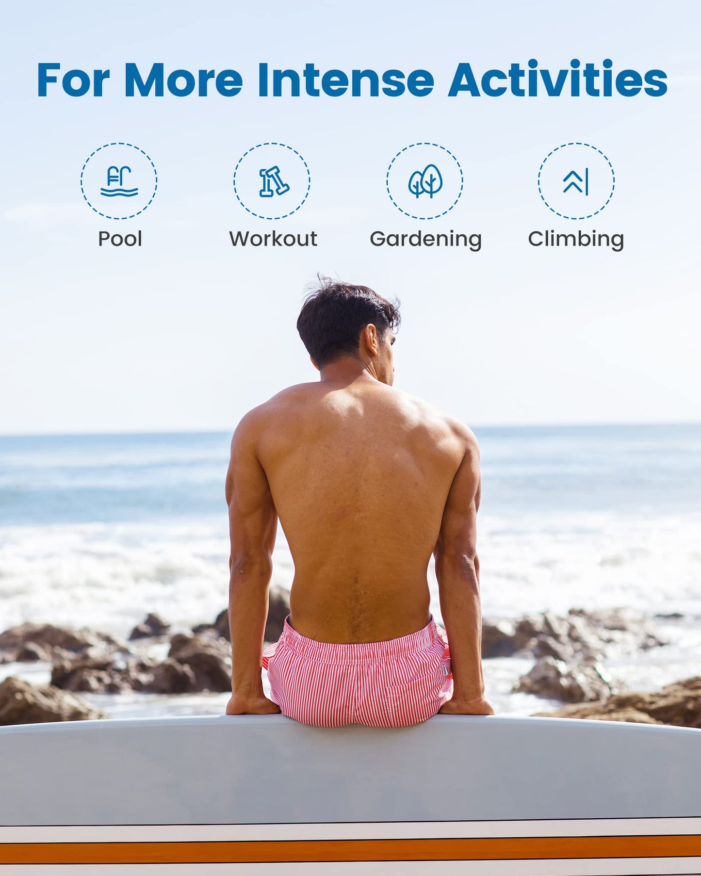 maamgic Mens Swim Trunks with Compression Liner 5" Stretch Beach Shorts Quick Dry with Zipper Pockets No-Chafing Board Shorts Navy-Flamingo Palm L