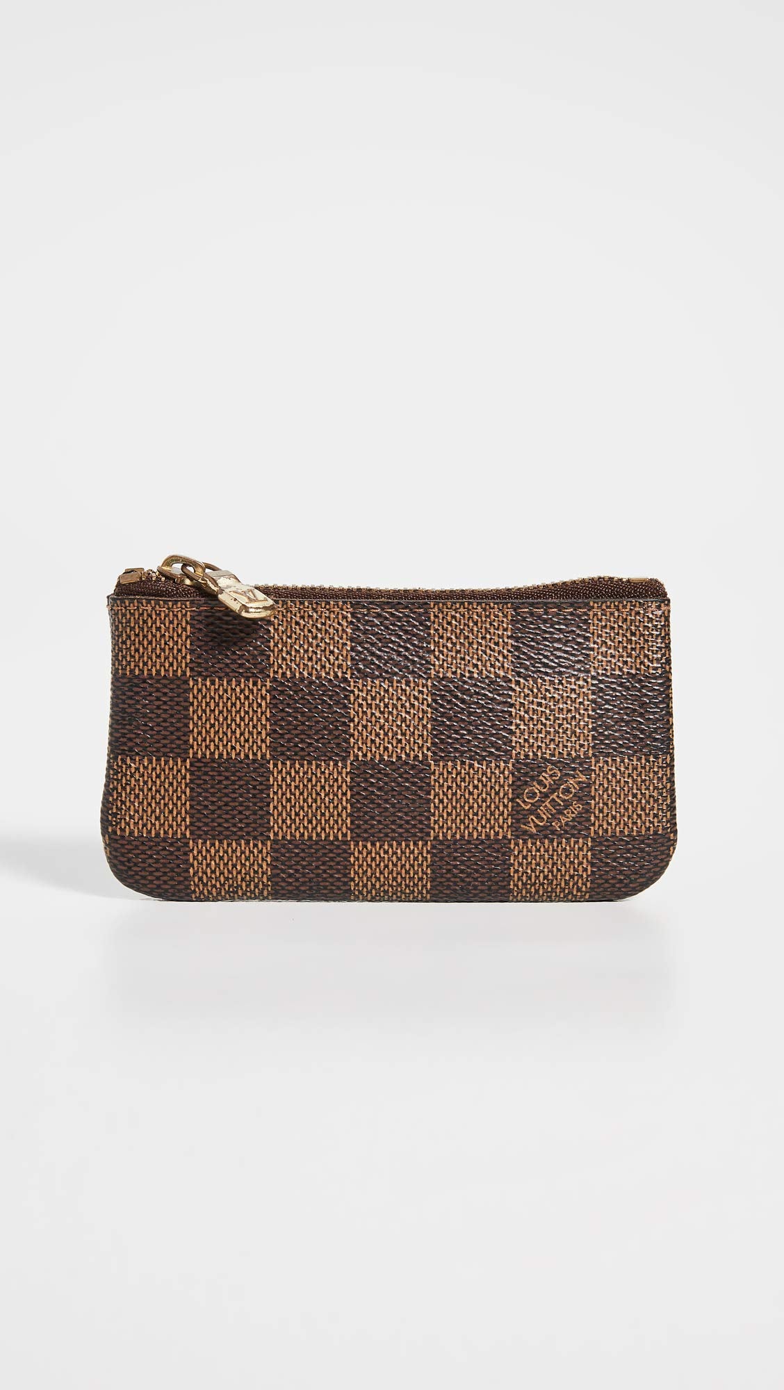 Louis Vuitton Women's Pre-Loved Pochette Cles, Damier Eben, Brown, One Size