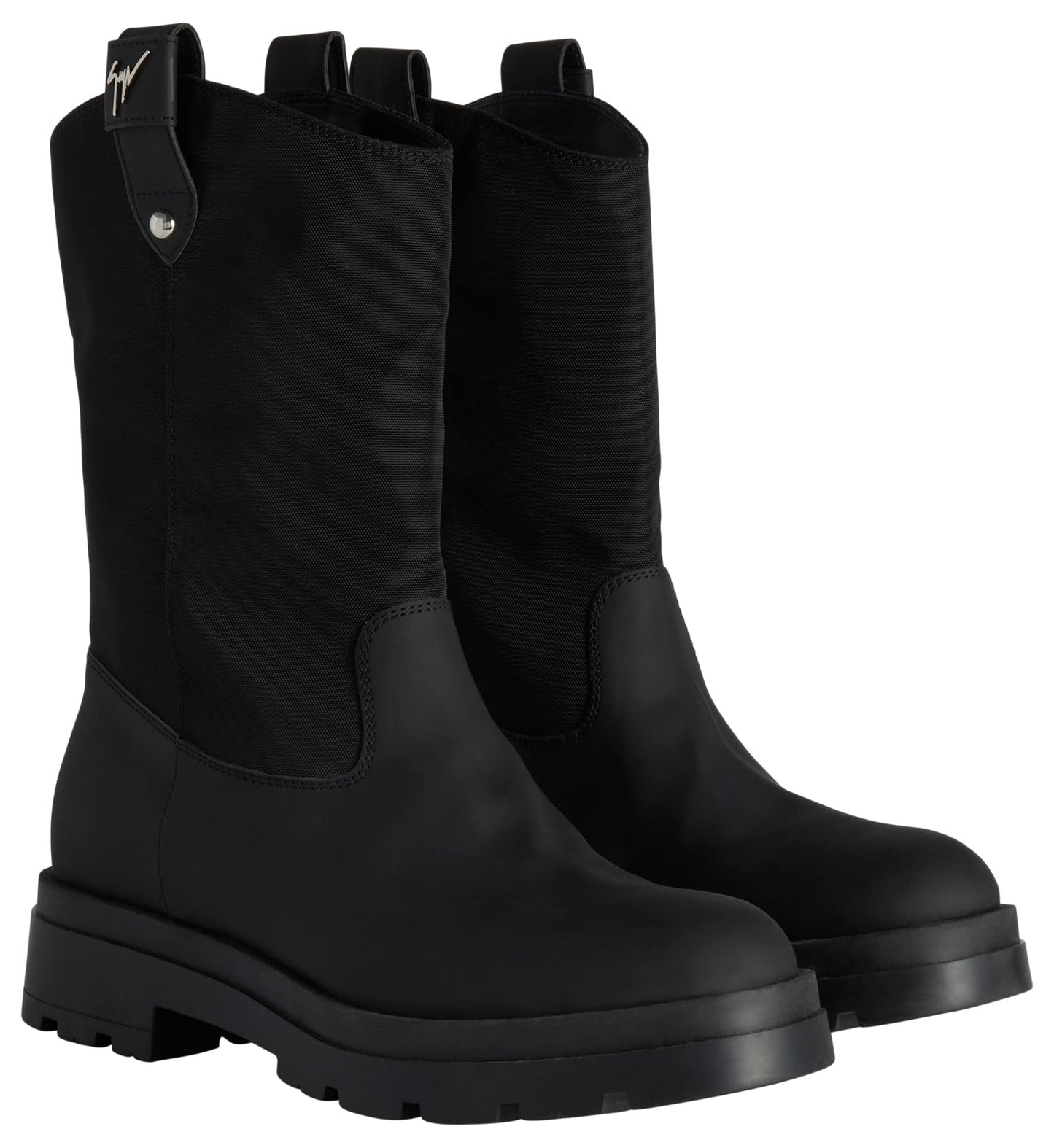 Giuseppe Zanotti, Aldrien Boots Fabric, 10, Black