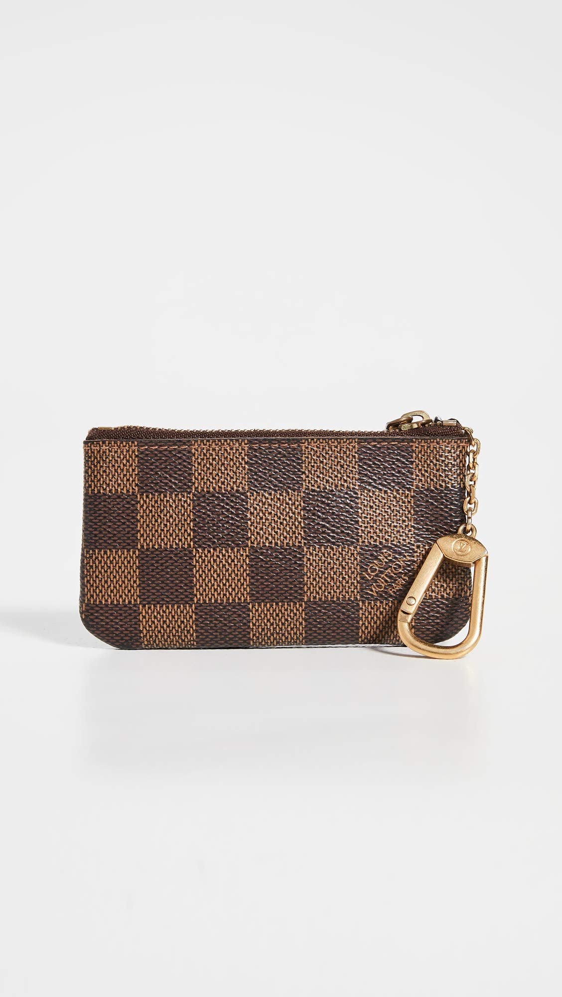 Louis Vuitton Women's Pre-Loved Pochette Cles, Damier Eben, Brown, One Size