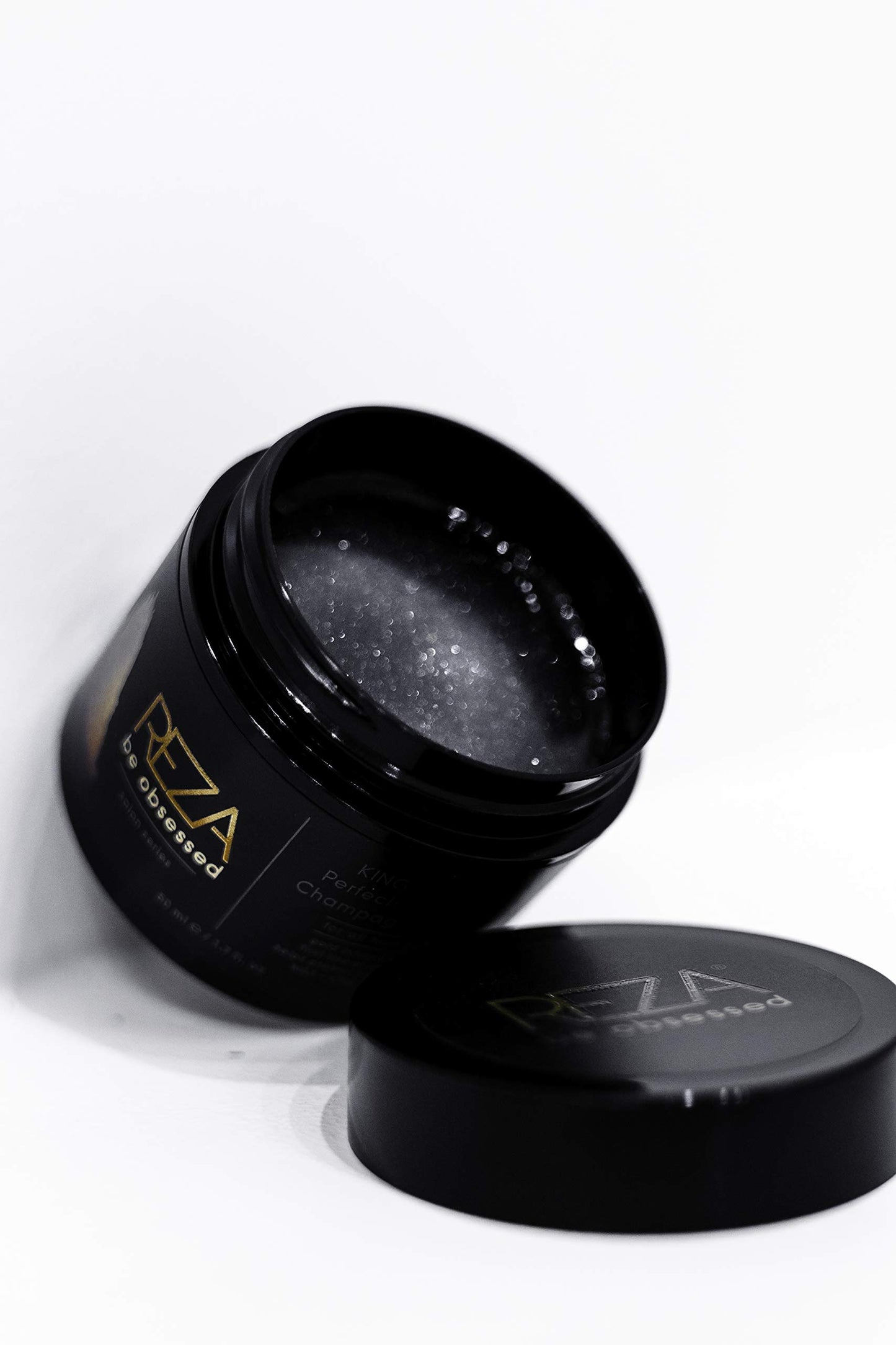 Reza King of Wax: Luxury Styling Hair Cream, Long Lasting Hold, Shiny Finish, Sulfate Free, Paraben Free for Men, 1.7 Fl. Oz.