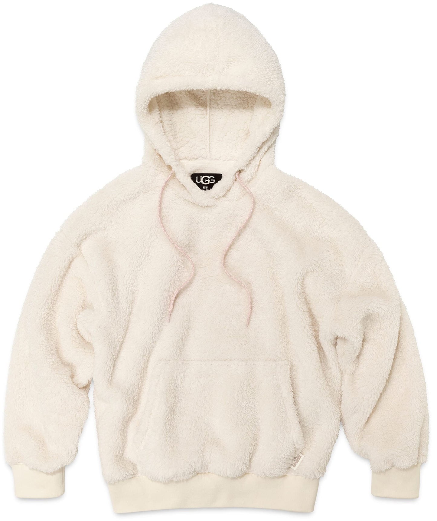 UGG Women's Loyra Sherpa Hoodie Sweatshirt, Cream, S