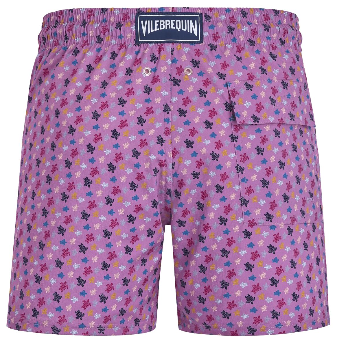 Men Stretch Short Swim Trunks Micro Ronde Des Tortues Rainbow, M, Glycine