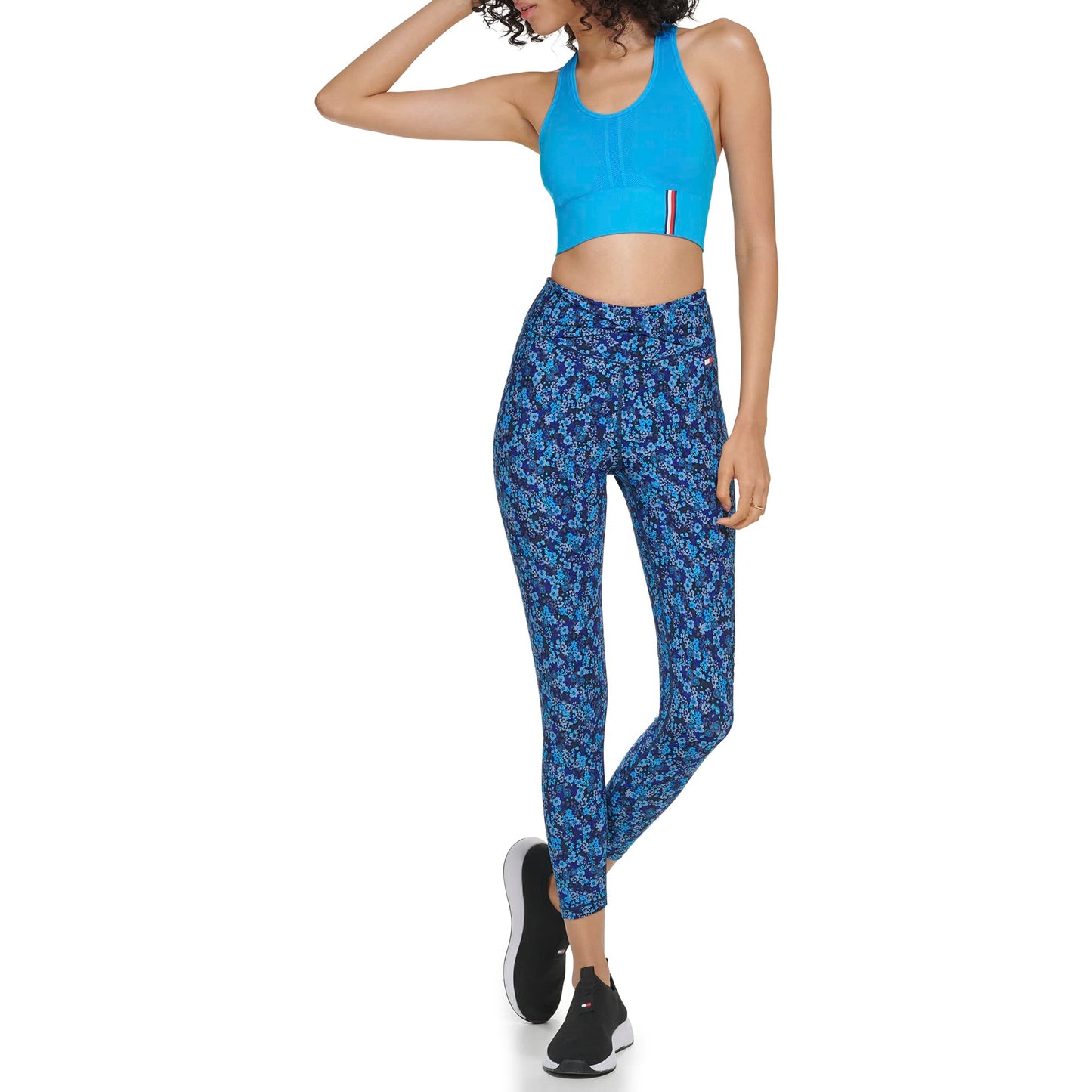 Tommy Hilfiger Sport Womens Sport Legging,Navy Combo,Medium