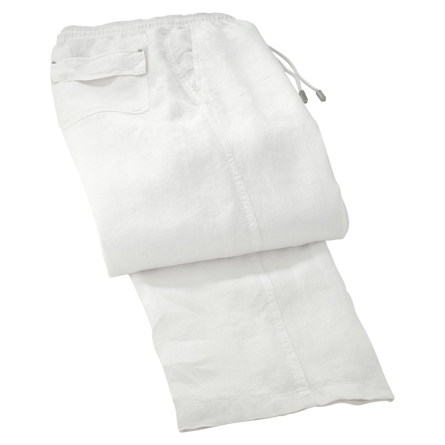 Vilebrequin Men Linen Pants Solid, L, White