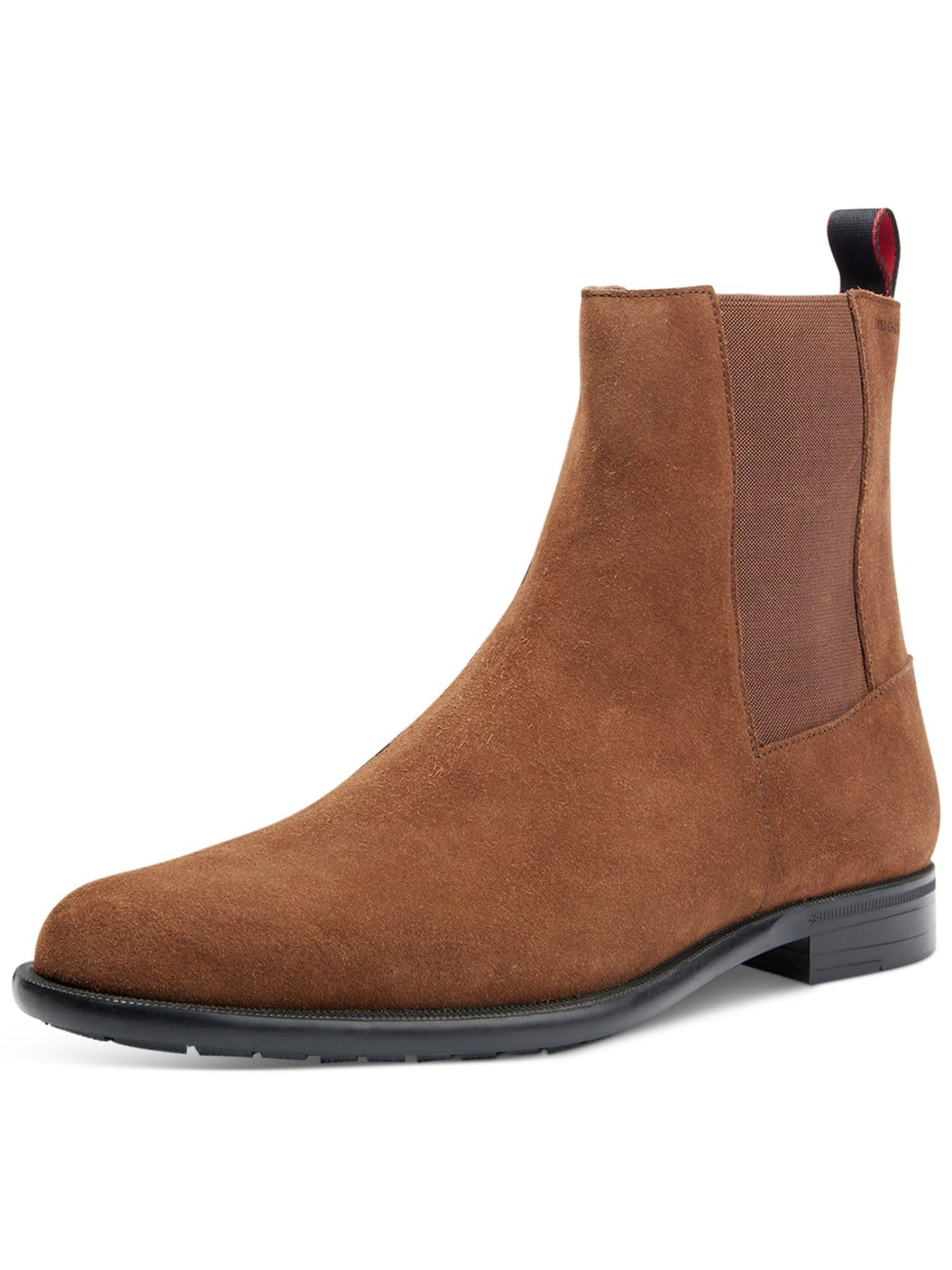 HUGO Mens Smooth Suede Pull On Chelsea Boot Hunting Shoe, Pinecone Brown, 11 US