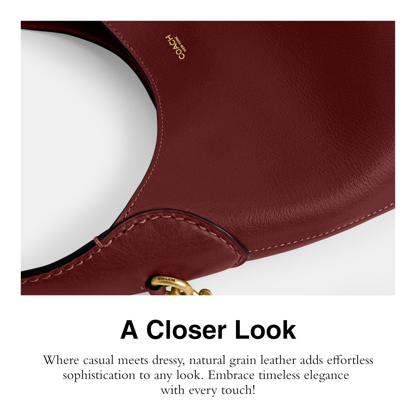 COACH Brooklyn Shoulder Bag 23, B4/Dark Ruby