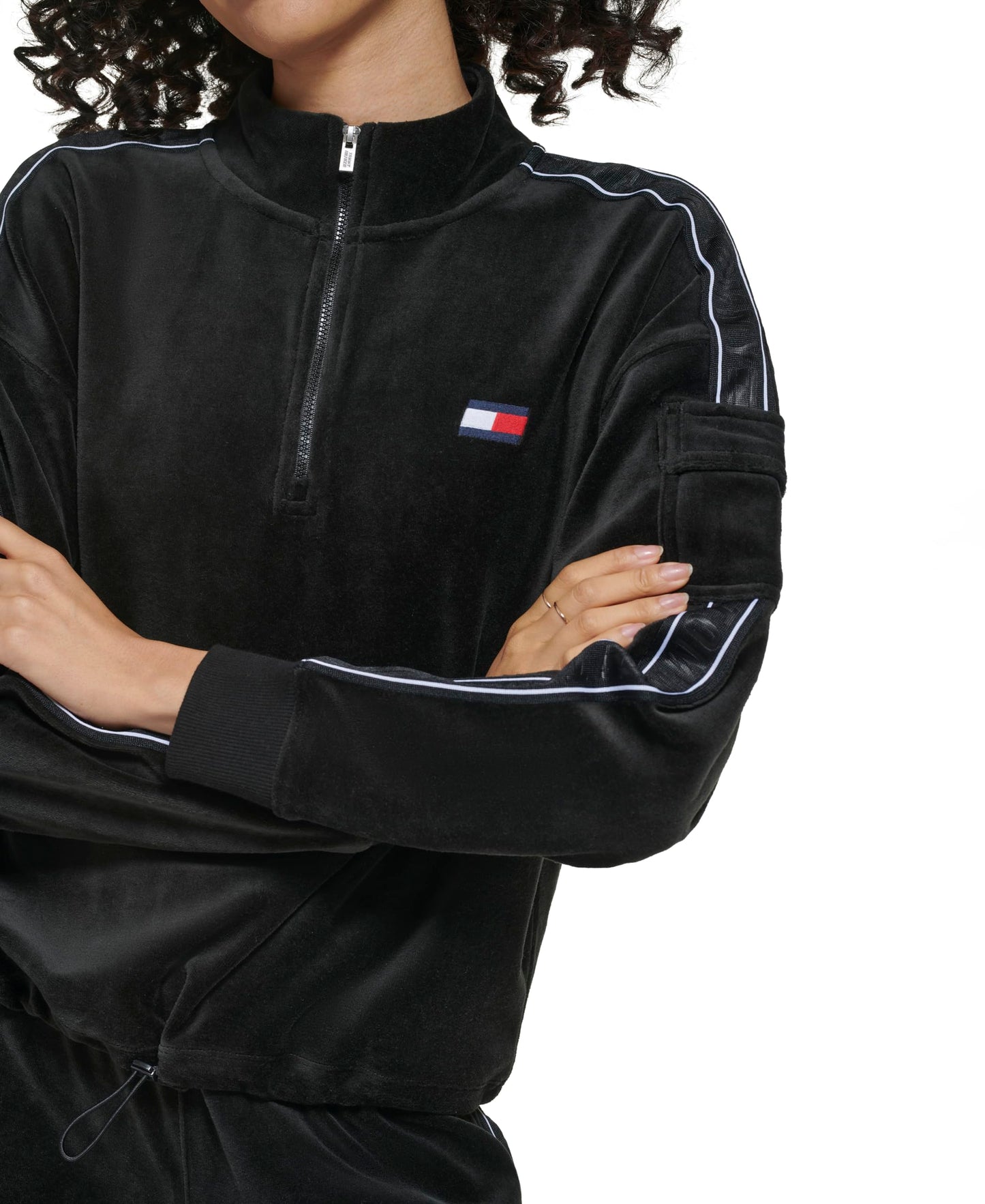 Tommy Hilfiger Sport womens Sport Pullover,Black,Medium