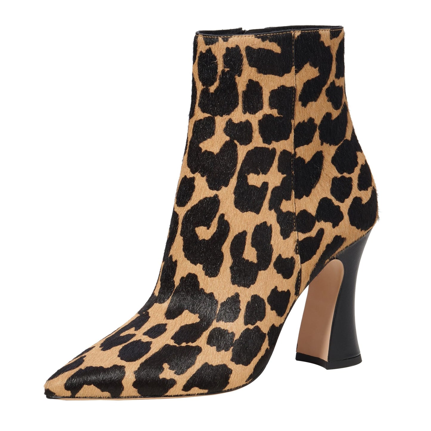Coach Women's Carter Haircalf Bootie Ankle Boot, Leopard, 7.5
