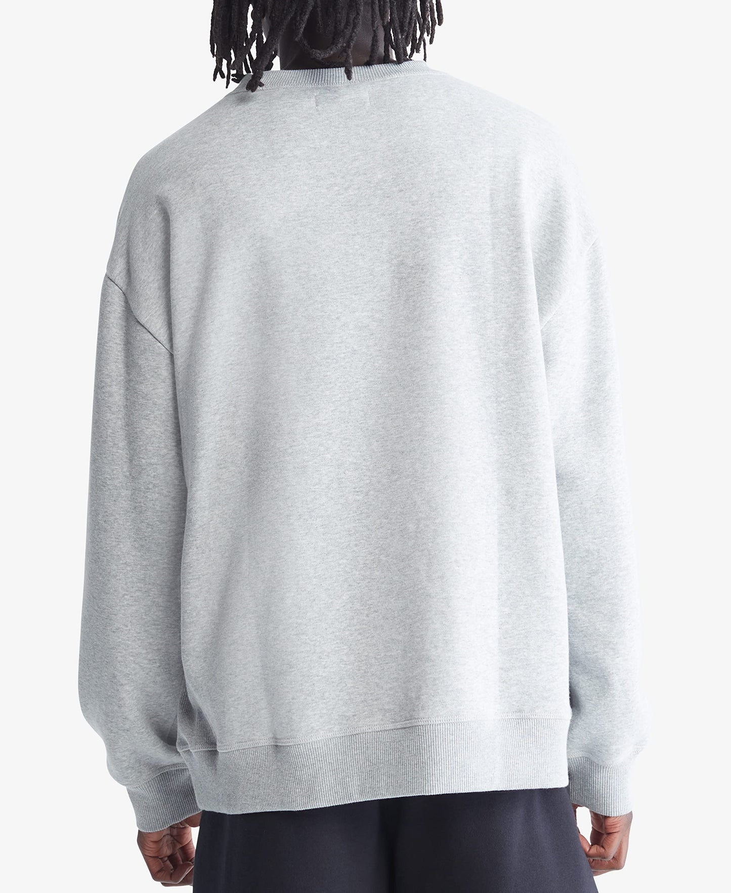 Calvin Klein Men's Relaxed Fit Monogram Logo Fleece Sweatshirt