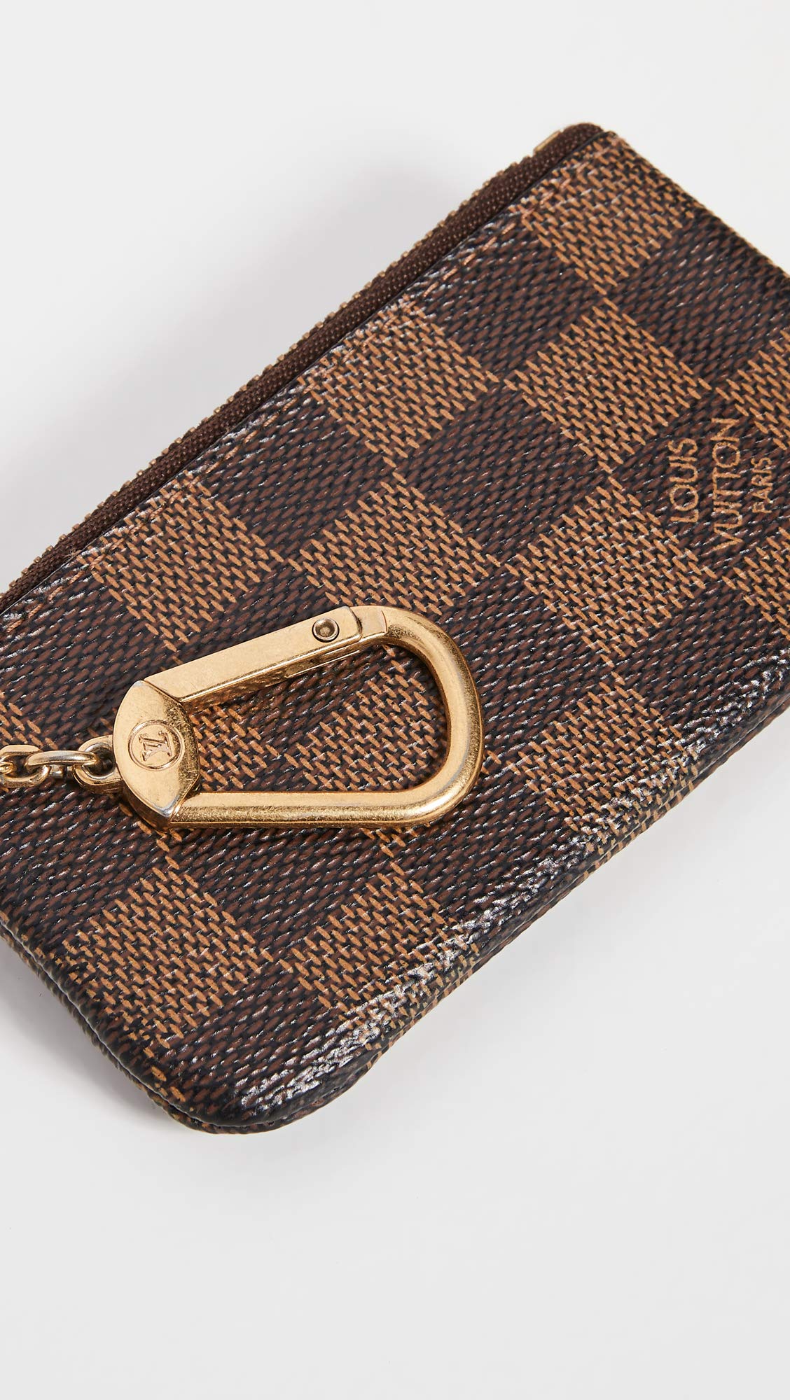 Louis Vuitton Women's Pre-Loved Pochette Cles, Damier Eben, Brown, One Size