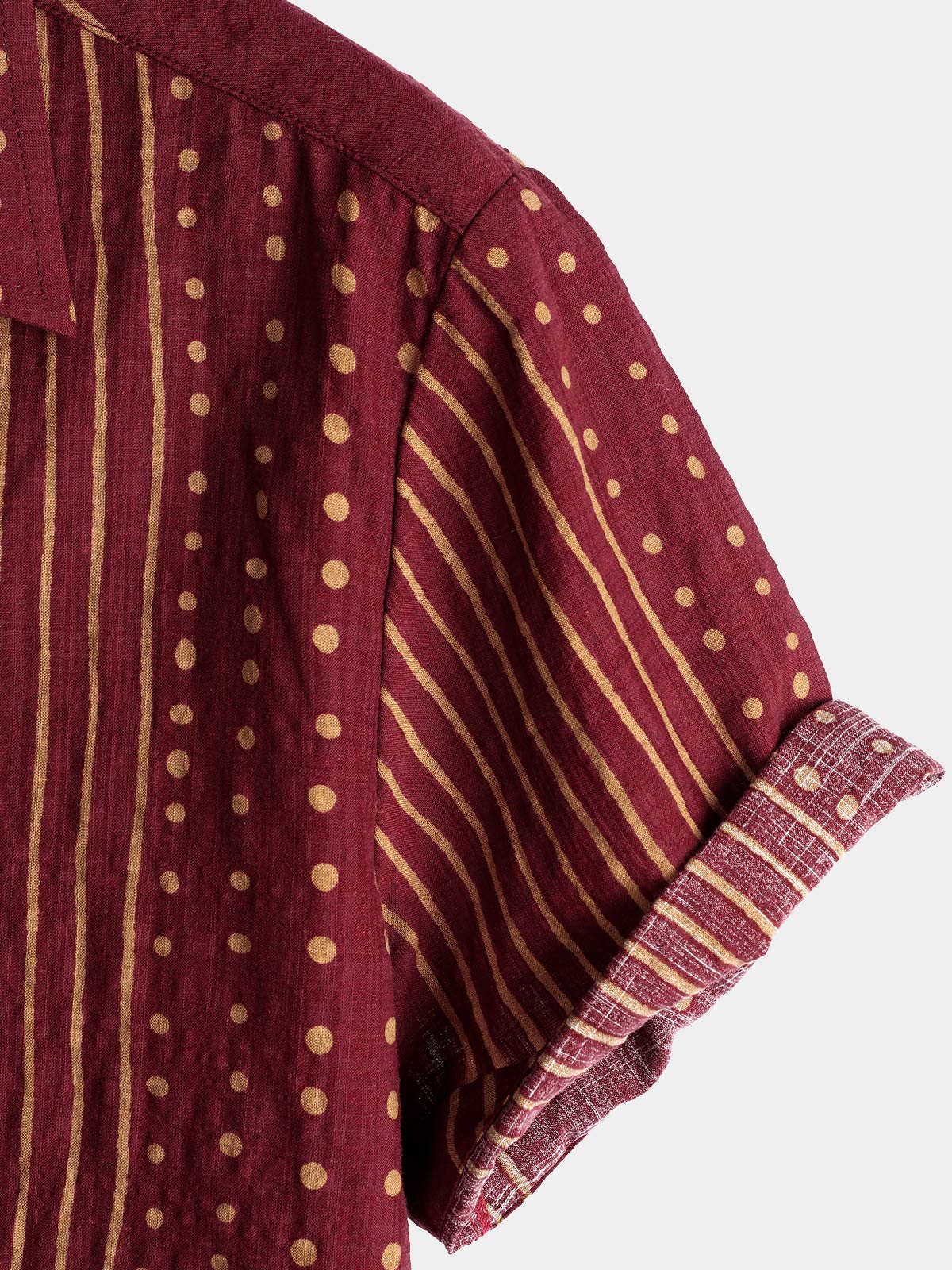 VATPAVE Mens Casual Short Sleeve Button Down Shirts Regular Fit Hawaiian Summer Shirts Large WineRed