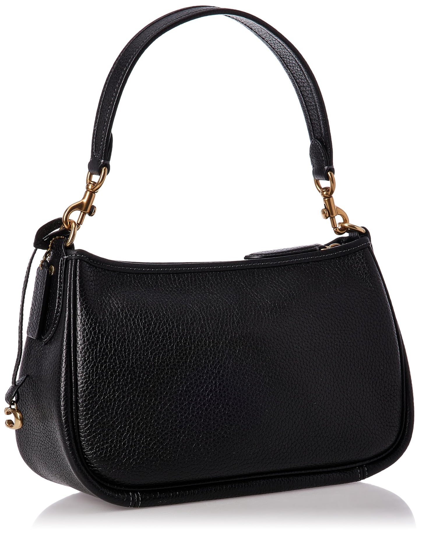 COACH Soft Pebble Leather Cary Crossbody, Black, One Size