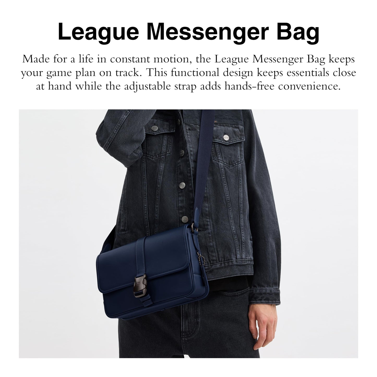 Coach League Messenger Bag, Deep Blue