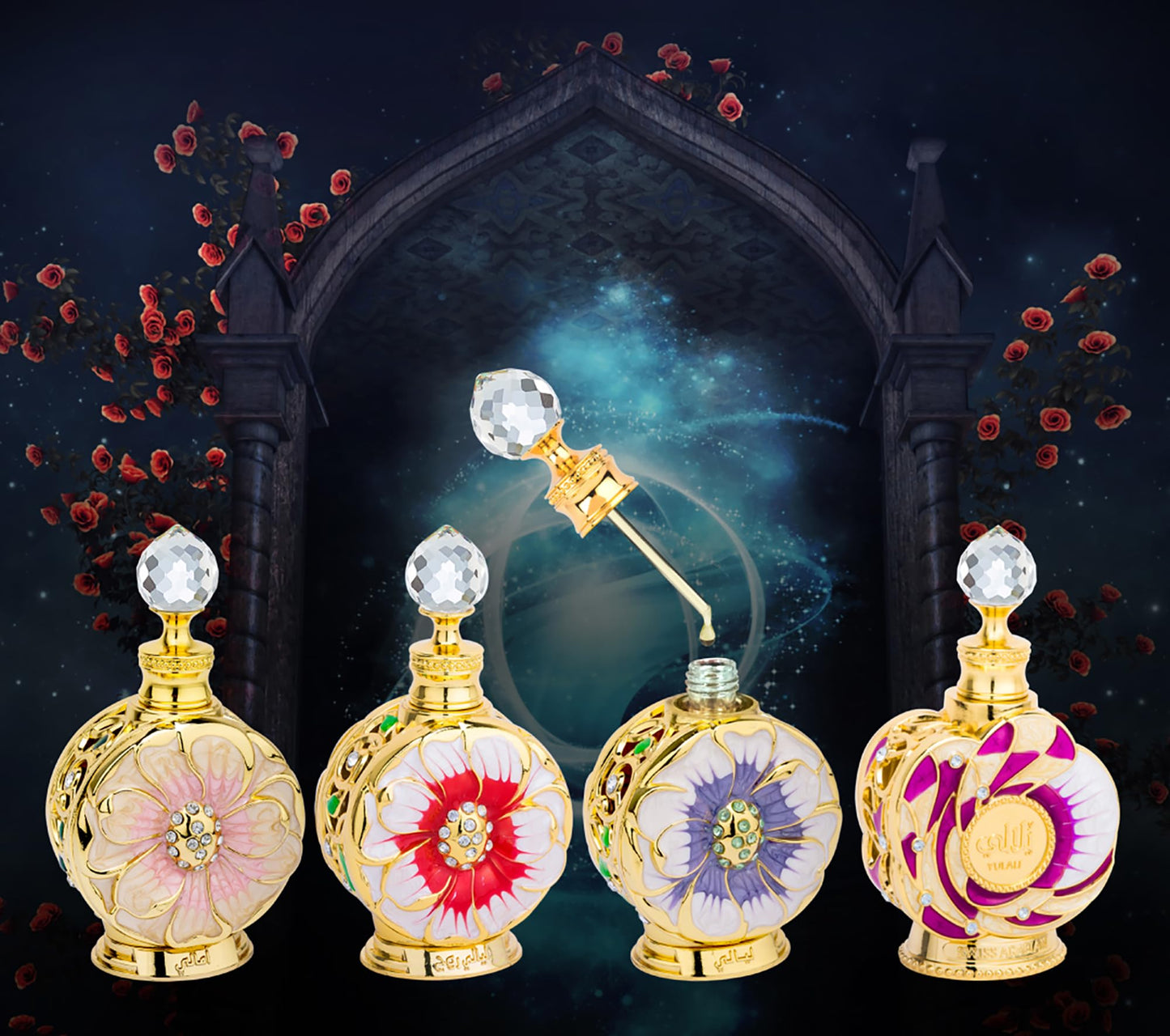 Swiss Arabian Yulali - Luxury Products From Dubai - Long Lasting And Addictive Personal Perfume Oil Fragrance - A Seductive Signature Aroma - 0.5 Oz