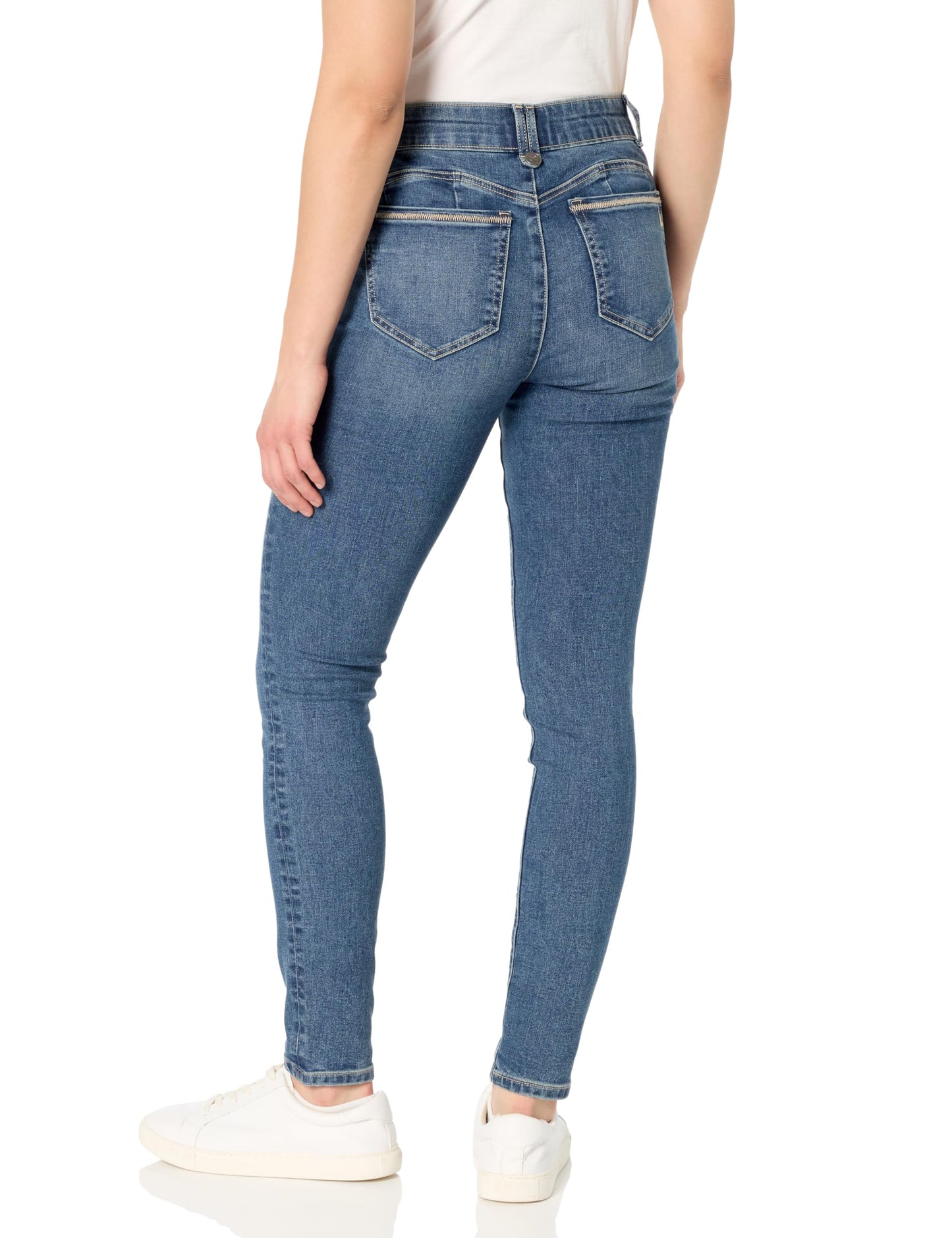 Nautica Women's High Skinny Mid Rise Jeans, Vintage Blue, 16