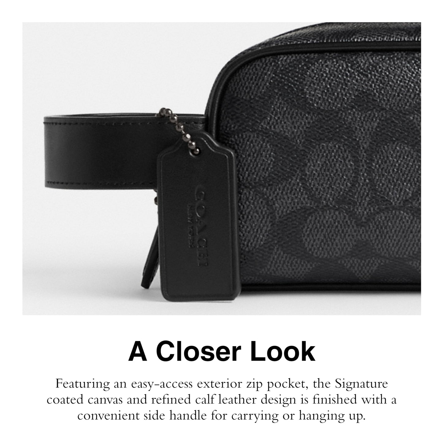 Coach Travel Kit, Charcoal