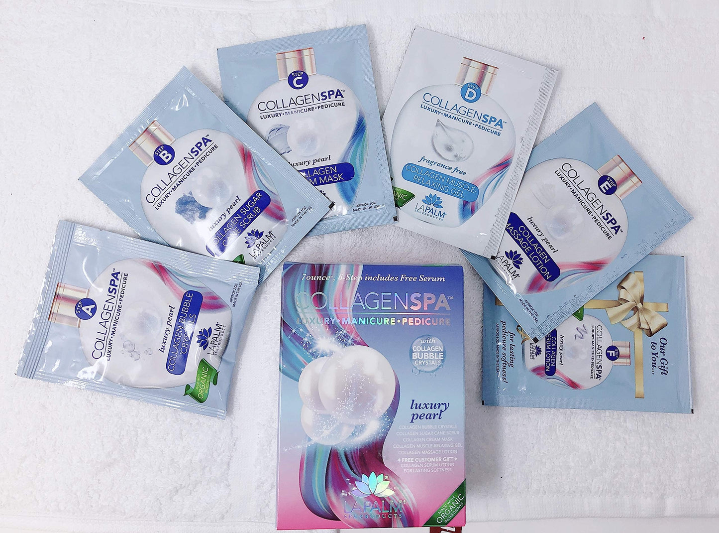 Luxury Manicure and Pedicure with Collagen Bubble Crystals - Luxury Pearl (1 Pack) F