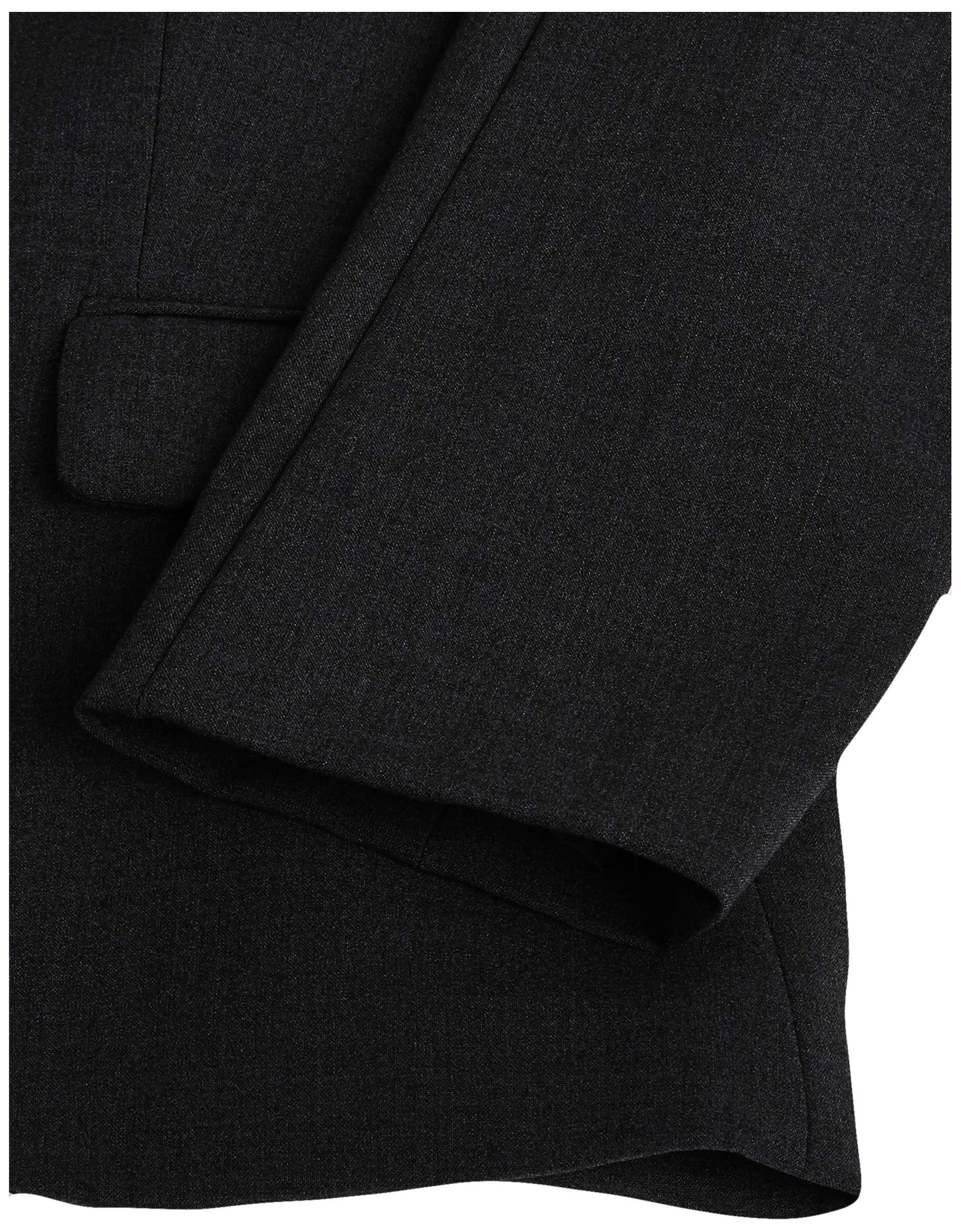 Calvin Klein Women's Two Button Lux Suit Blazer, Charcoal, 4 Petite