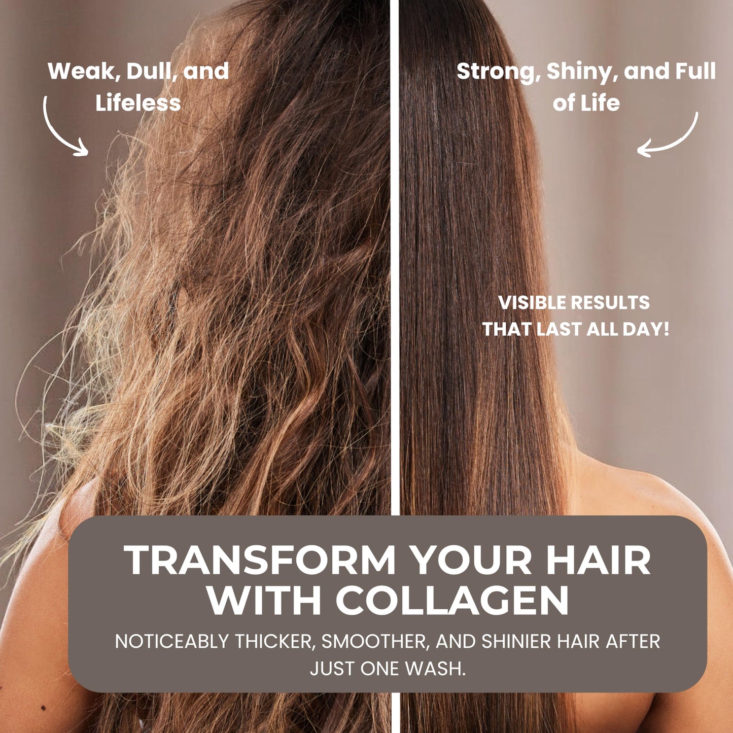 LUXURY TREND Collagen Hair Shampoo for Women - Salon-Grade Thickening & Growth, Professional Cleansing for Fuller, Healthier Locks, Sulfate-Free, 16.9 oz