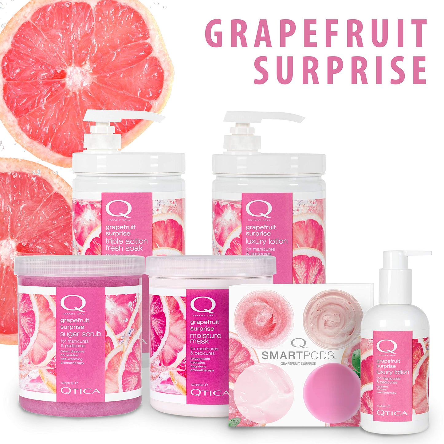 QTICA Luxury Lotion Smart Spa (Grapefruit Surprise, 34oz)